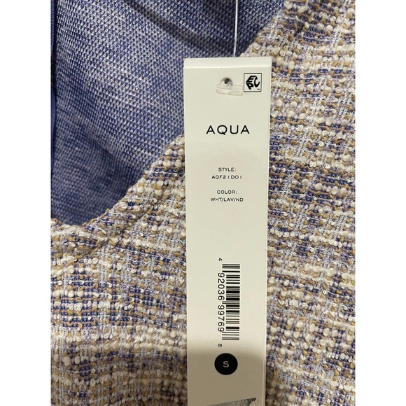 AQUA Puff Sleeve Mini Dress Size Small New with Tags - Picture 6 of 6